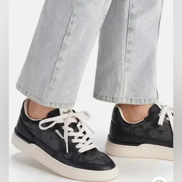 COACH‎ Clip Court Low Top Sneaker BLACK SIZE 8B - Picture 2 of 11